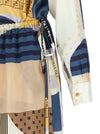 Fendi Patchwork Silk Dress