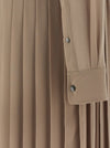 Ami Paris Pleated Midi Dress