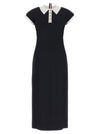 Thom Browne Polo Dress With Intarsia And Rwb Detail