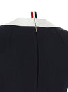 Thom Browne Polo Dress With Intarsia And Rwb Detail
