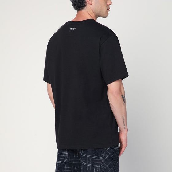 KENZO Black crew neck T-shirt in cotton