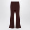 Sportmax Bordeaux wool trousers