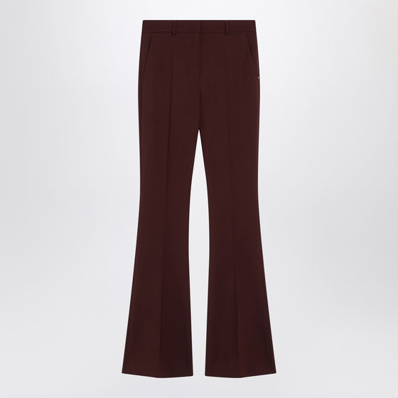 Sportmax Bordeaux wool trousers