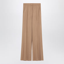  Max Mara Wide beige wool trousers