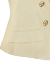 Balmain Gold And Gold Coin Vest