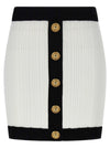 Balmain Two-tone Miniskirt