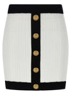 Balmain Two-tone Miniskirt