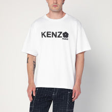  KENZO White cotton T-shirt with logo
