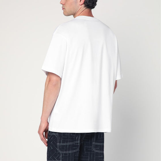KENZO White cotton T-shirt with logo