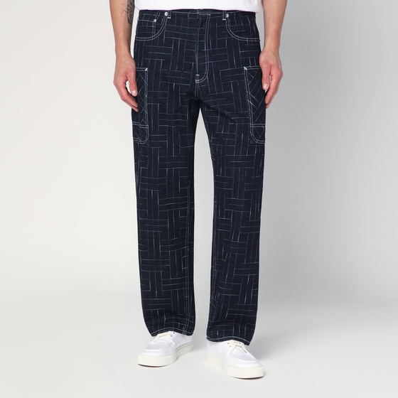 Kenzo Waves blue cargo jeans