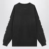 Fear of God Black washed-effect sweater with logo prints