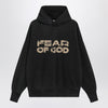 Fear of God Black vintage-effect sweatshirt with logo print