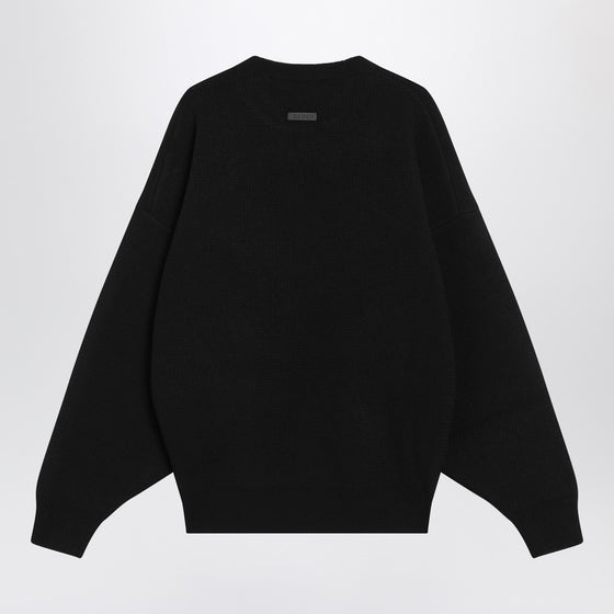 Fear of God Black crewneck sweater in wool