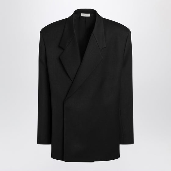 Fear of God Black double-breasted jacket in virgin wool