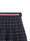 Thom Browne Rwb Pleated Tweed Skirt