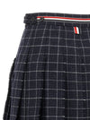 Thom Browne Rwb Pleated Tweed Skirt