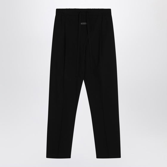 Fear of God Black cotton and wool trousers