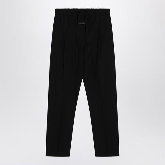 Fear of God Black cotton and wool trousers
