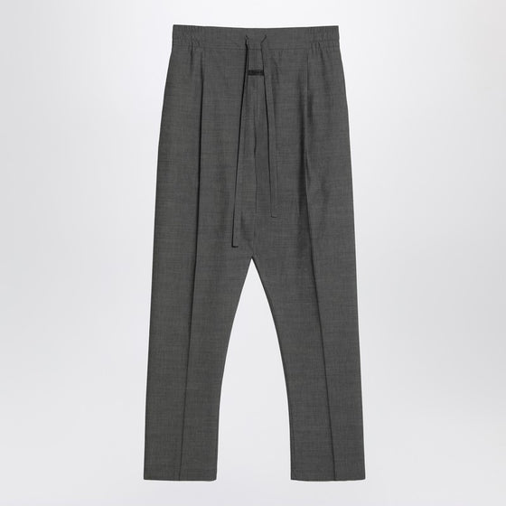 Fear of God Gray cotton and wool trousers