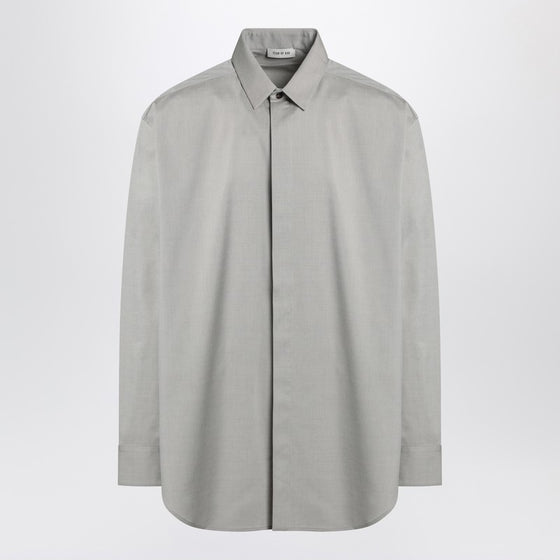 Fear of God Grey dove grey mélange cotton shirt