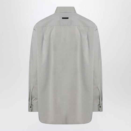 Fear of God Grey dove grey mélange cotton shirt