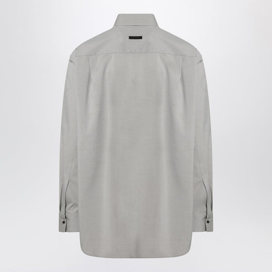 Fear of God Grey dove grey mélange cotton shirt