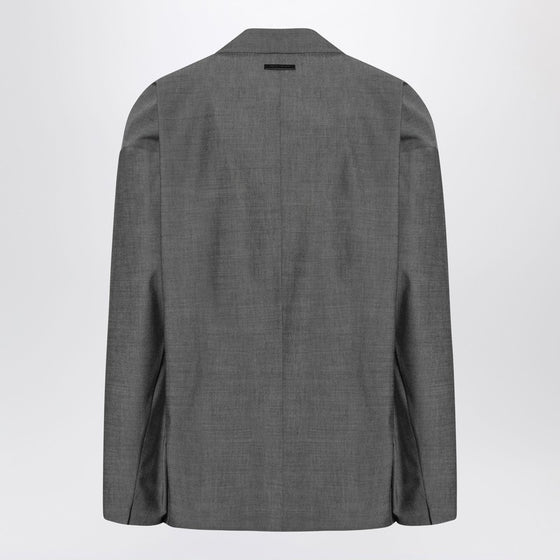 Fear of God Gray single-breasted jacket in cotton and wool