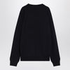 Balmain Blue wool sweater with logo