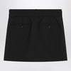Sportmax Black mini skirt in wool