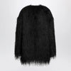 LouLou De Saison Black Filipo coat with fringes