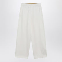  Max Mara White silk blend trousers