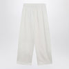 Max Mara White silk blend trousers