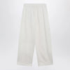 Max Mara White silk blend trousers