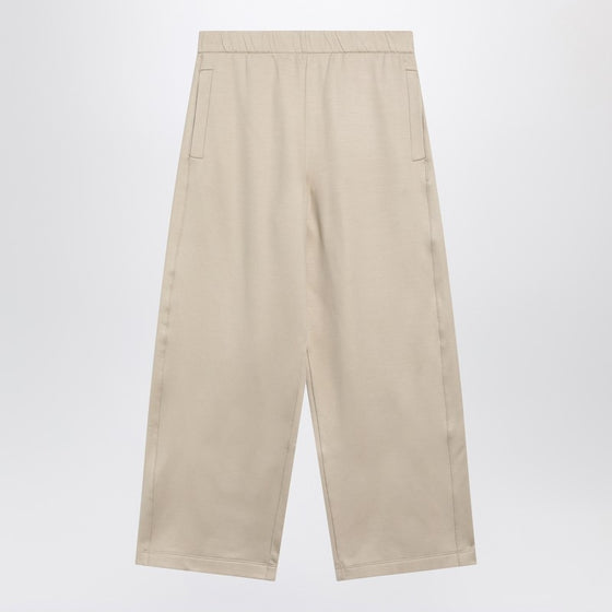 Max Mara Beige silk blend trousers