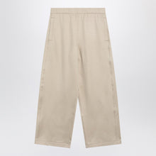  Max Mara Beige silk blend trousers