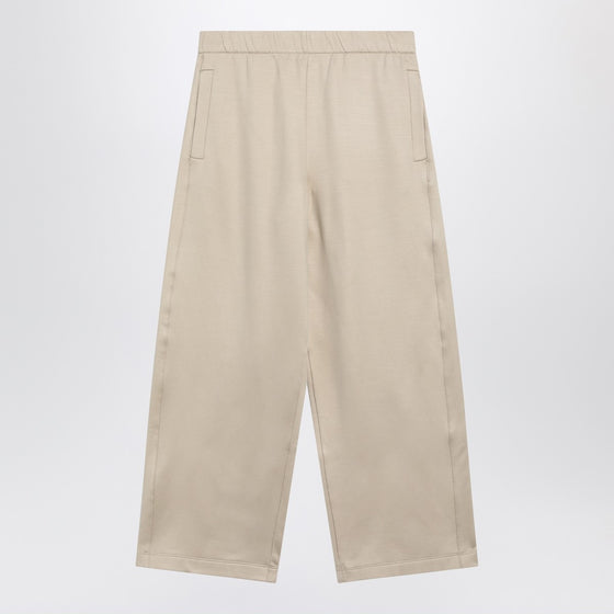 Max Mara Beige silk blend trousers