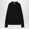 JOHN SMEDLEY Black Finchley polo in cotton