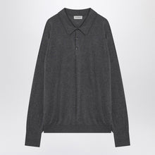  JOHN SMEDLEY Gray Finchley polo in cotton