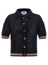 Thom Browne Hector Pointelle Polo Shirt