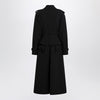 Max Mara Black long trench in sable