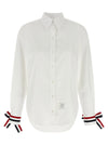Thom Browne Rwb Tape Cuffs Shirt