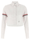 Thom Browne 4bar Cropped Shirt