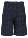 Fendi Bermuda Jeans Jacquard Ff