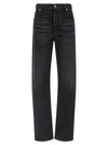 Fendi Yellow Stitching Jeans With Visible Thread