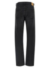 Fendi Yellow Stitching Jeans With Visible Thread