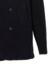Comme Des Garcons Shirt Double-breasted Wool Coat