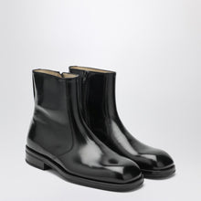  LEMAIRE Black leather ankle boots