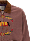 Found Canvas Jacket With Embroideries