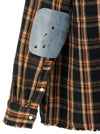 Found Plaid Denim Shirt