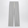 Weekend Max Mara Light grey cotton-fleece trousers
